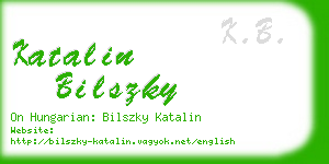 katalin bilszky business card